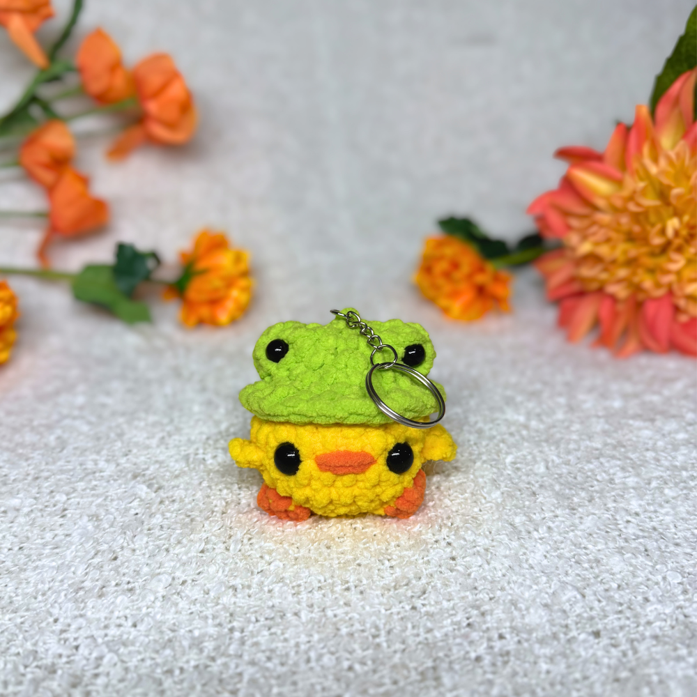 Kyckling med Grodhat - Nyckelring
